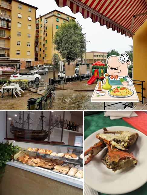 Dai un’occhiata alla immagine che presenta la cibo e esterno di Circolo Arci a STAGNO