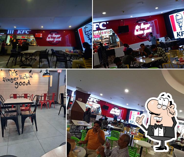 The interior of KFC