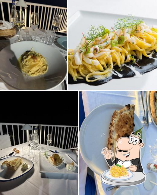 Spaghetti alla carbonara al Ristorante Villa Sirena