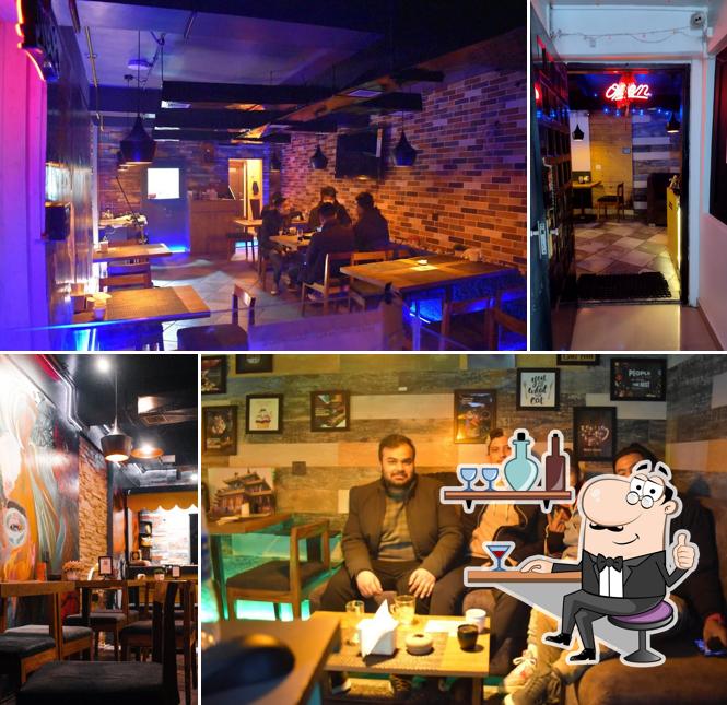 The interior of Foodaholic Cafe