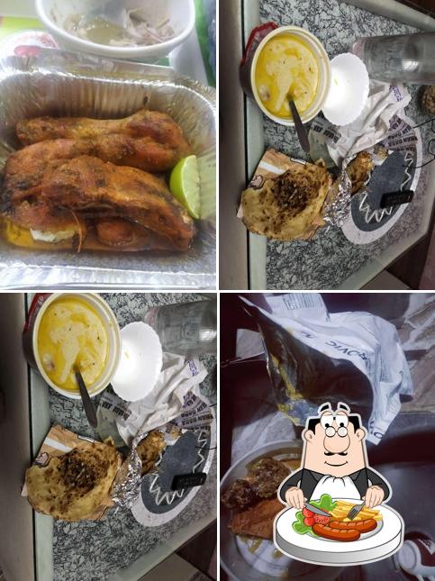 Food at KHAN BABA Restaurant (chicken kathi roll &special fish roll first tym in okhla)