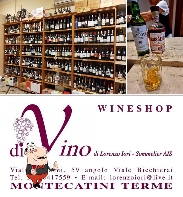 È gradevole prendersi un bicchiere di vino a diVino Wine Shop