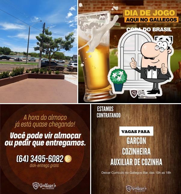 O exterior do Gallego's Bar e Restaurante