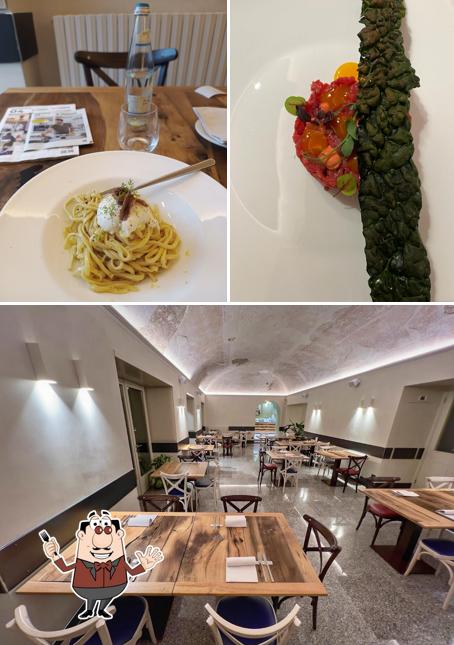 Questa è la foto che presenta la cibo e interni di Ponti Bistrot