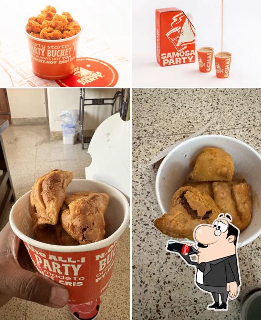 The restaurant's drink and food