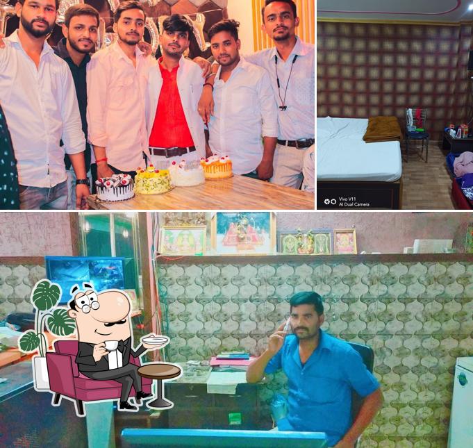 The interior of Hotel Renuka palace