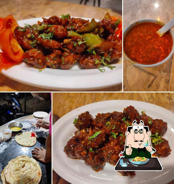 Food at On Fire Restaurant