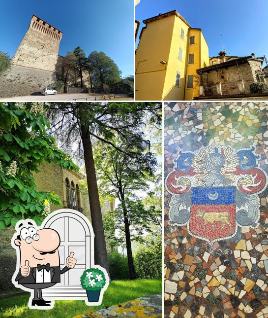 Puoi goderti l'aria fresca da seduto all'esterno di Ristorante Il Castello