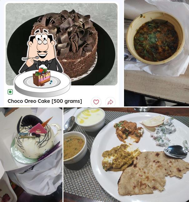 Chocolate cake at Bricks Restaurant and Bakers, Sardarpura