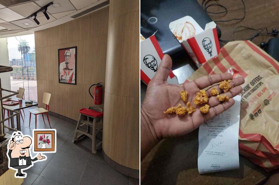 The interior of KFC