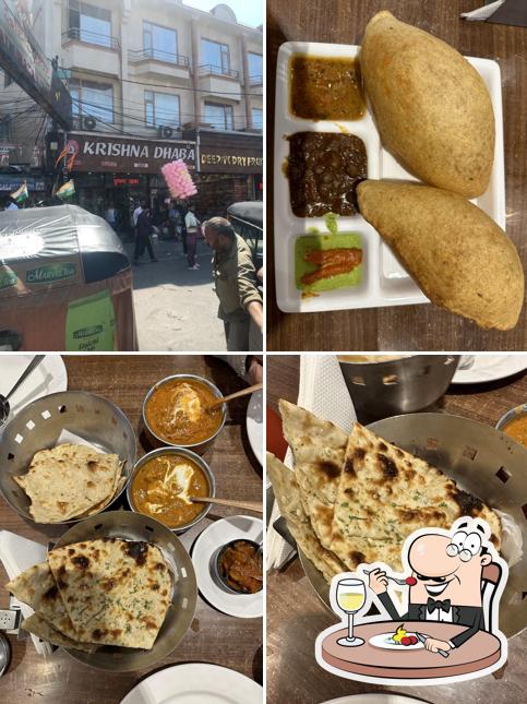 Food at Krishna Dhaba