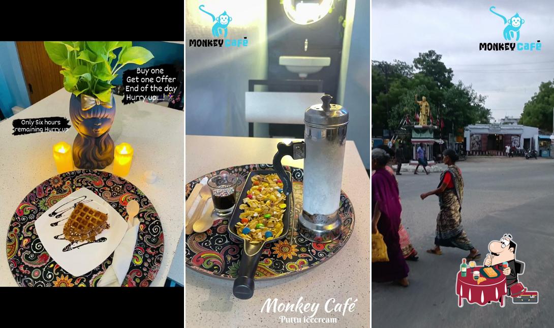 Waffles at Monkey café