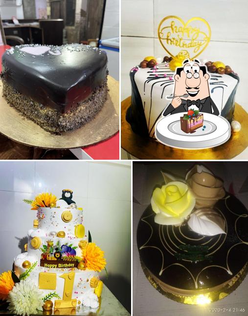 Chocolate cake at Om Bakery