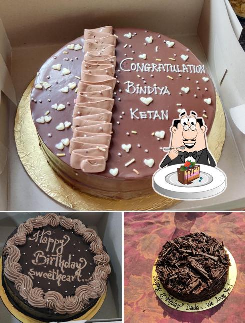 Chocolate cake at Cocoa Moga Bakehouse Goa