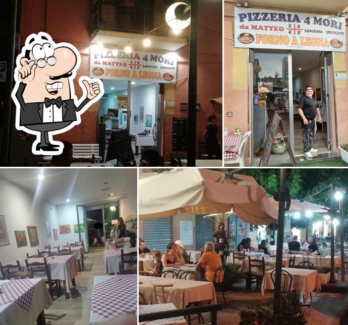 Gli interni di Pizzeria 4 Mori...da Matteo...forno a legna