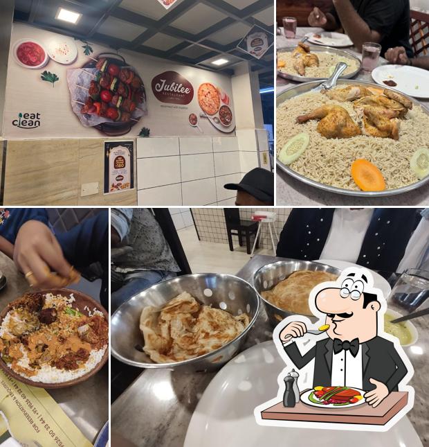 Food at Jubilee Restaurant