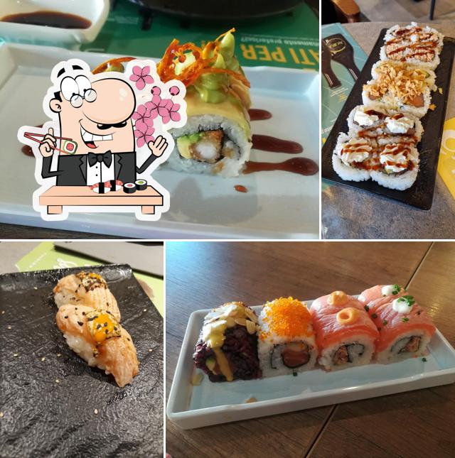 Prova le diverse opzioni di sushi