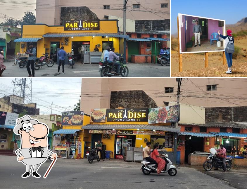 The exterior of Paradise Biriyani and fast food