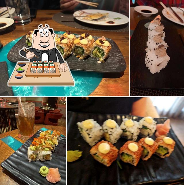 Pick various sushi options