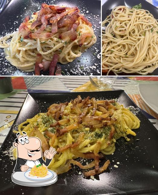 Spaghetti alla carbonara al Adda Signora Ristorante Pizzeria