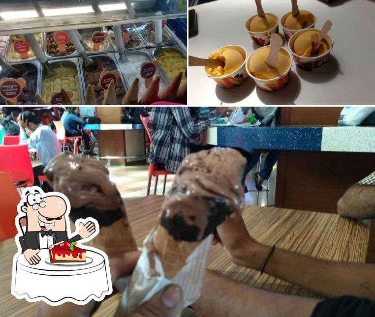 Gelato Italiano serves a variety of sweet dishes
