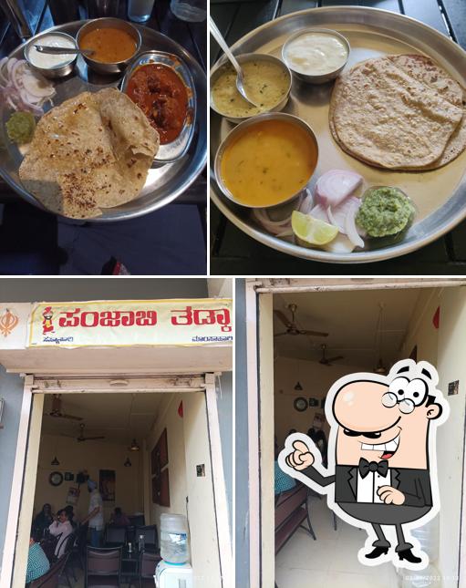 This is the photo depicting interior and food at Punjabi Tadka