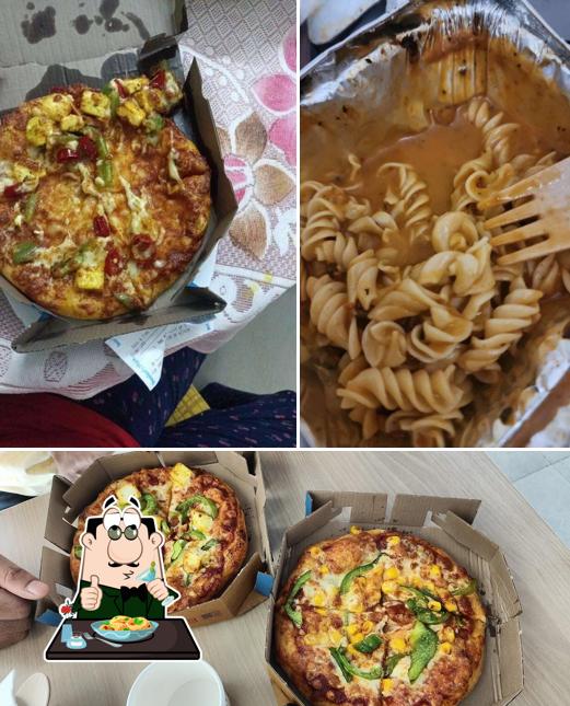 Food at Domino's Pizza Manduadih,, Varanasi