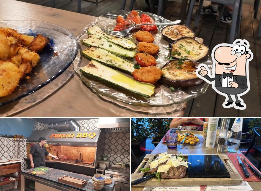 La foto di interni e cibo da Fuego BBQ
