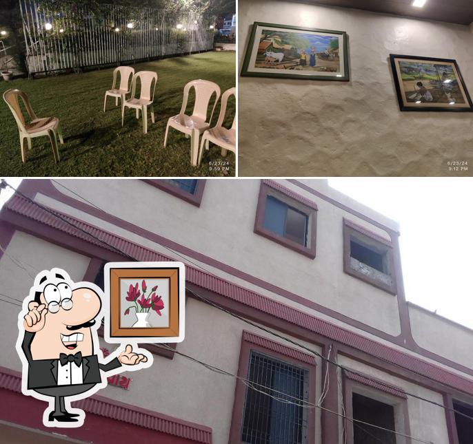 The interior of Aangan Restaurant of Hotel Sadanand