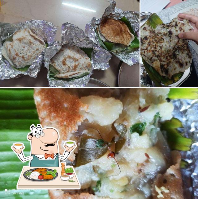 Food at Davangere Benne Dosa Hotel