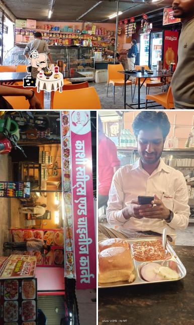 Take a look at the image depicting food and interior at kashi restaurant