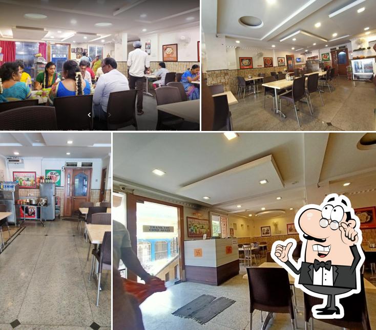 The interior of Saatvik Veg Restaurant
