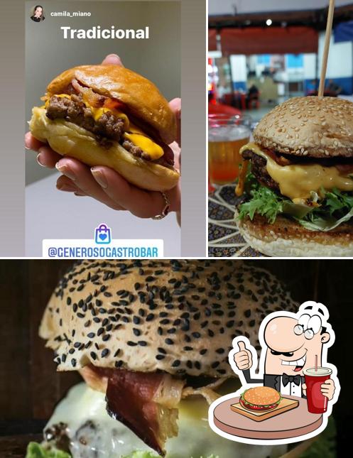 Delicie-se com um hambúrguer no Generoso Gastrobar