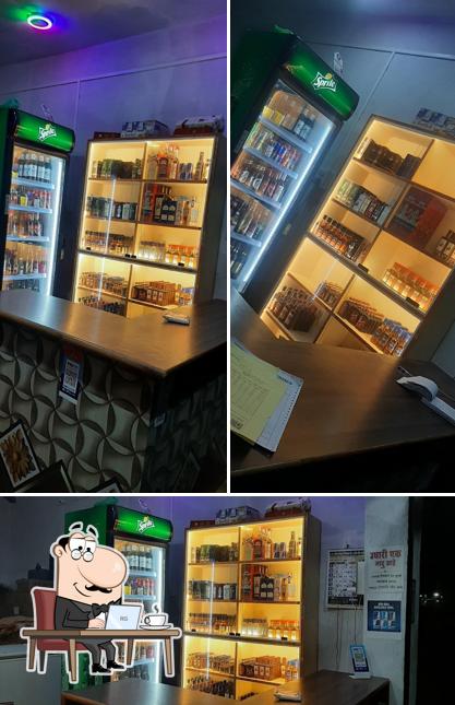 The interior of Hotel Umesh Beer Bar & Permit Room & Restaurant