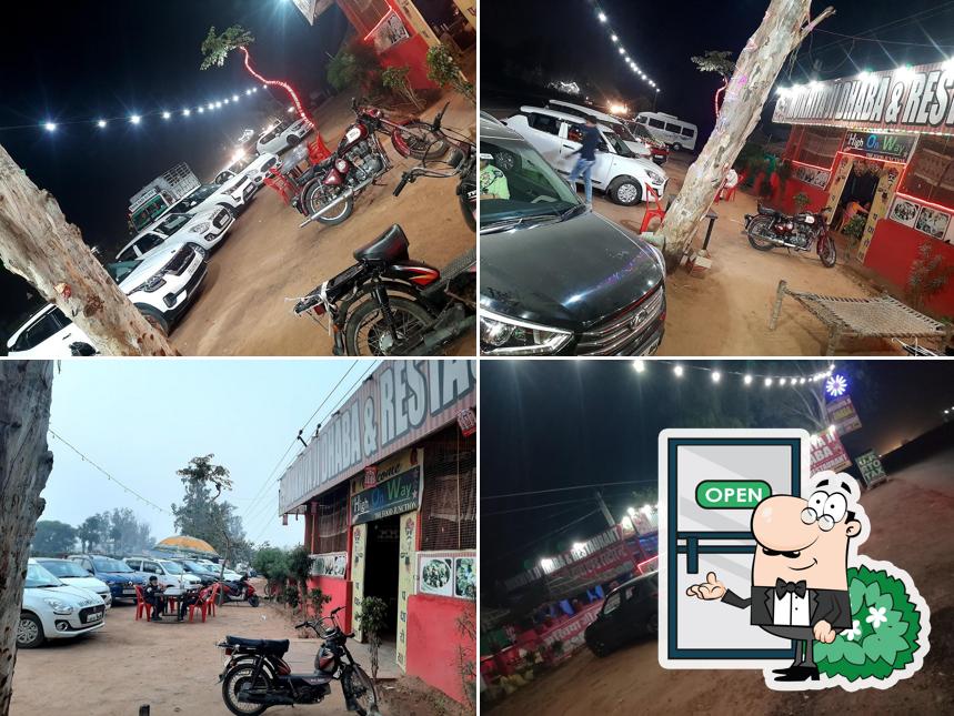 Check out how MUKHIYA JI DHABA & restorant and UP TAX looks outside