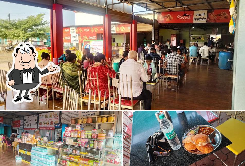 Among different things one can find interior and food at Hotel Laxmi