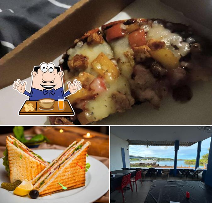 This is the picture showing food and interior at Friend's Cafe