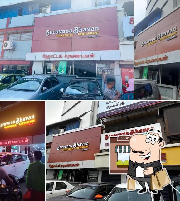 Check out how SWASTI - SARAVANA BHAVAN VEG RESTAURANT looks outside