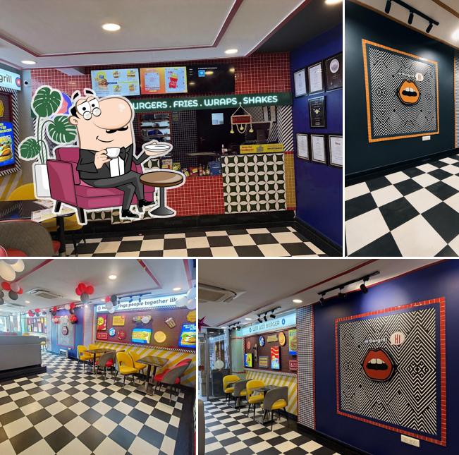 The interior of Burgrill Suddhowala - Best Burgers in Dehradun