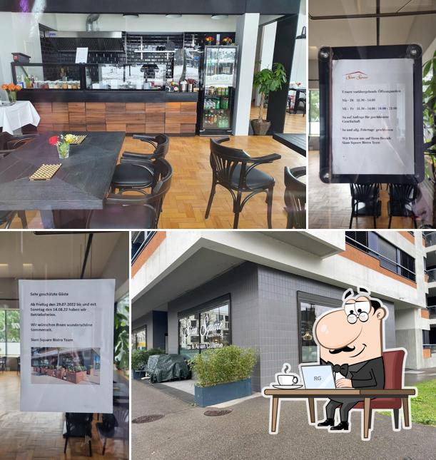 Gli interni di Siam Square Bistro