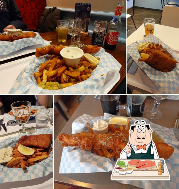 Poisson frites à FISH'N'BEER · PUB & FOOD