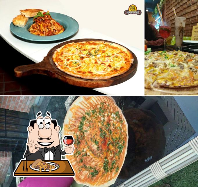 At The Brew Estate Ludhiana, you can order pizza