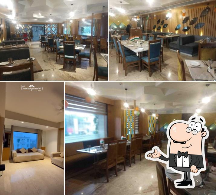 The interior of Hotel Narayanam