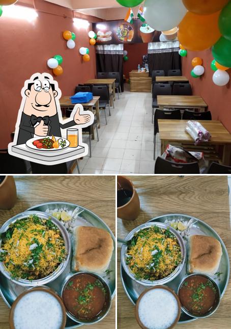 This is the photo displaying food and interior at Sangli Tadka (Kalamba Misal)