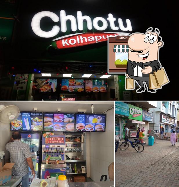 Among different things one can find exterior and interior at Chhotu Kolhapuri: Ashoka Marg