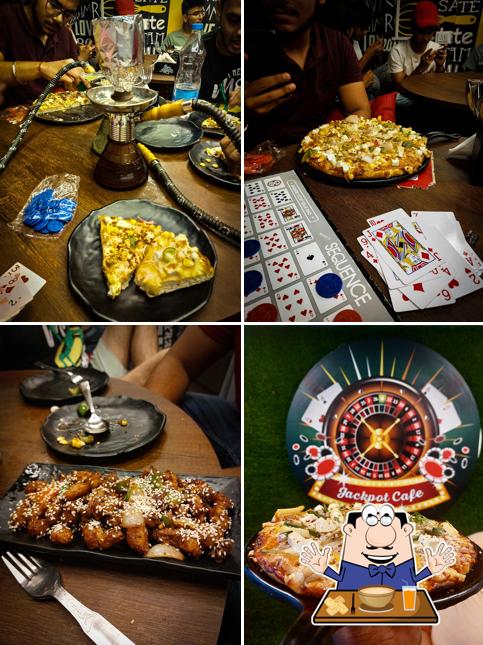 Food at Jackpot cafe