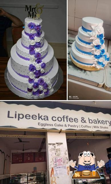 Among various things one can find food and interior at Lipeeka Coffee & Bakery
