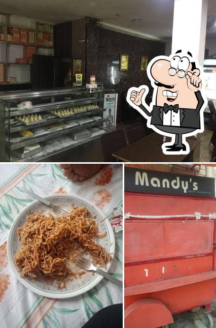 Mandy's kitchen is distinguished by interior and food