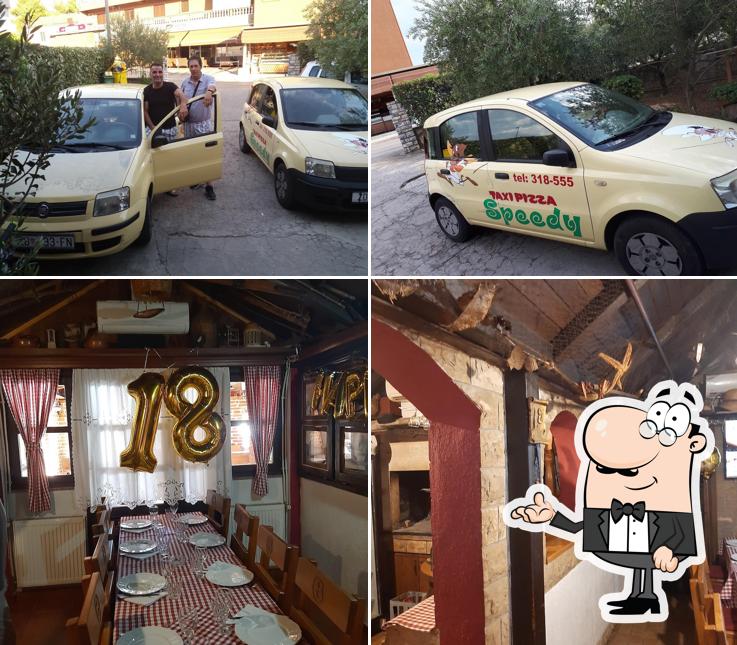 Gli interni di Taxi pizza Speedy