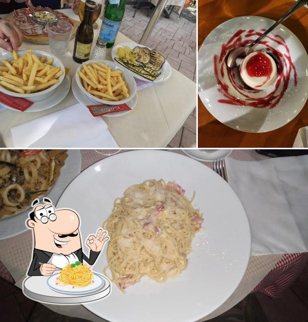 Spaghetti alla carbonara al La Vecchia Fontana